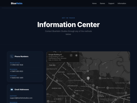 information screenshot