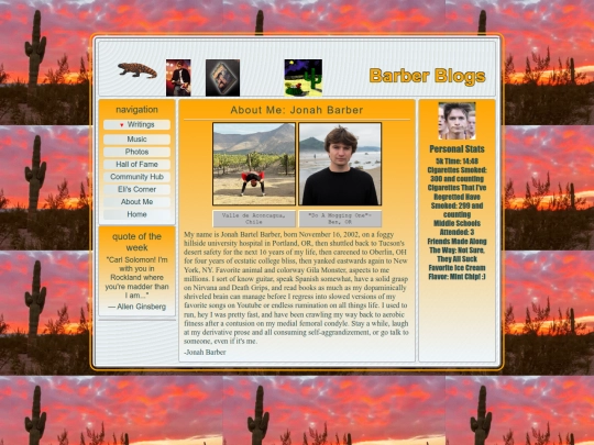 aboutme screenshot