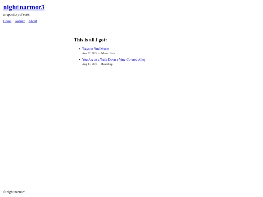 archive screenshot