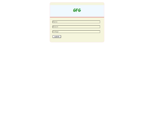 form screenshot