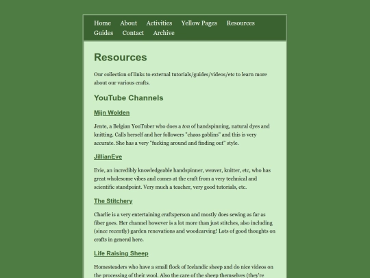resources screenshot