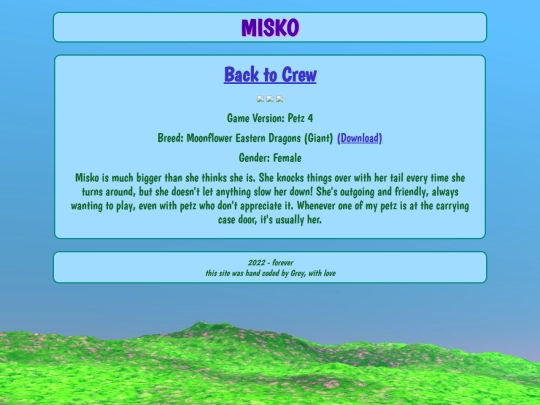 petz/crew/misko screenshot