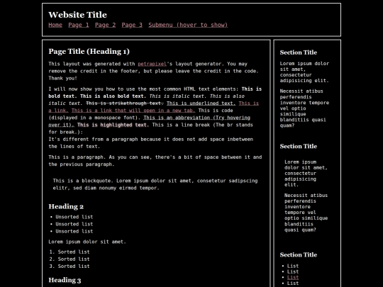 Website screenshot