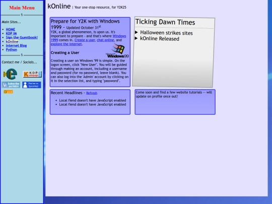 Website screenshot