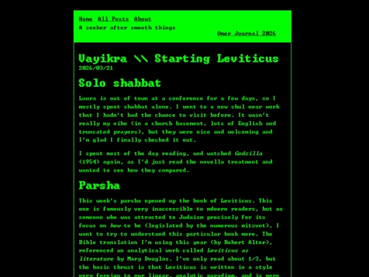 blog/posts/Vayikra - Starting Leviticus screenshot
