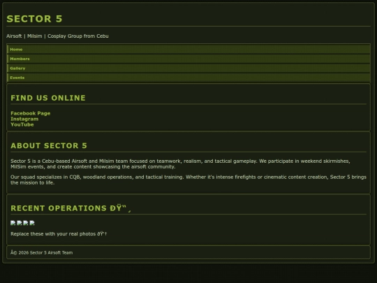 Website screenshot