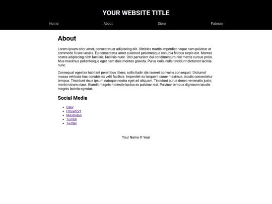 Website screenshot