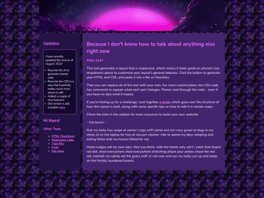 Website screenshot