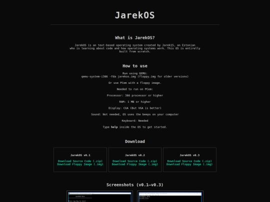 Website screenshot
