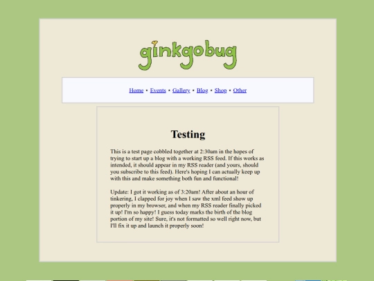Website screenshot
