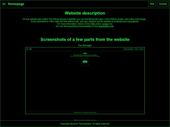 Website screenshot
