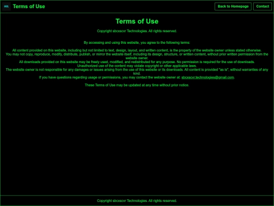 Website screenshot