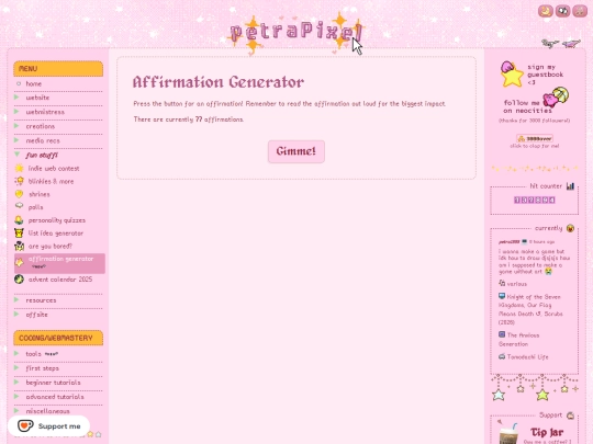 Website screenshot