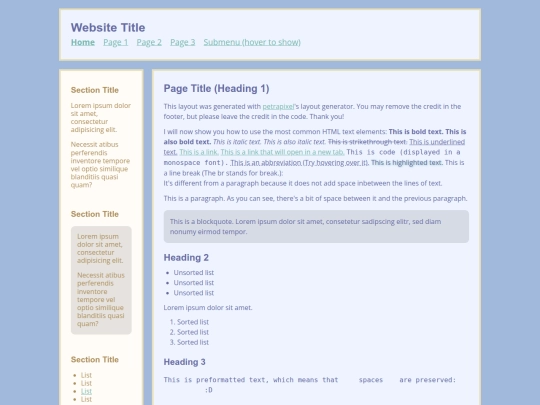 index screenshot