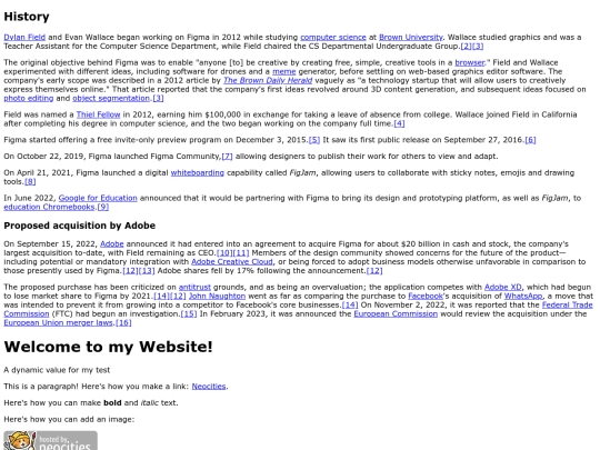 Website screenshot