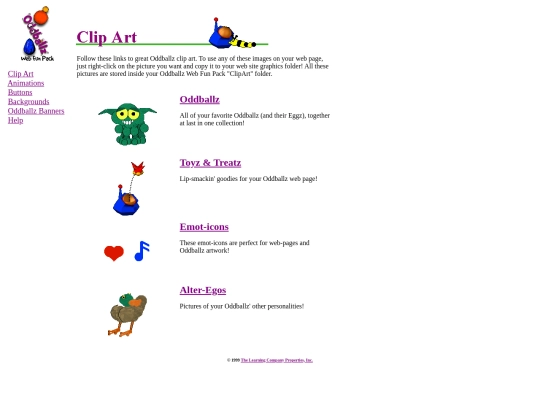 funpack/html/ClipArt screenshot