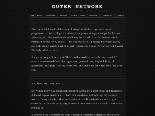 outer-network screenshot