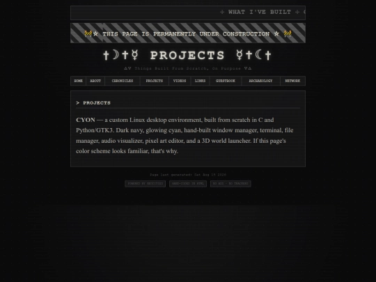 projects screenshot