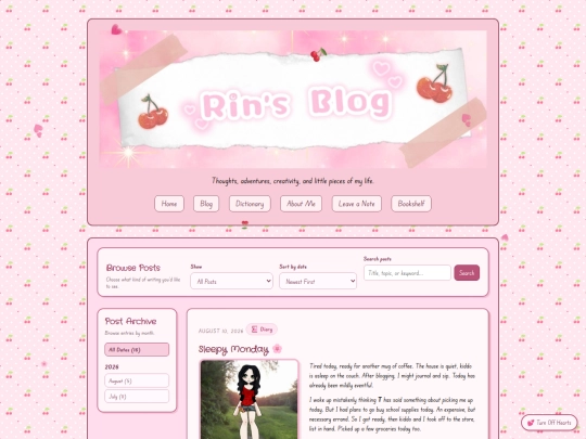 blog screenshot