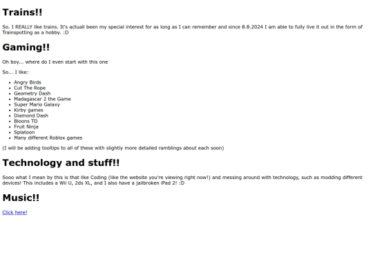 interests screenshot