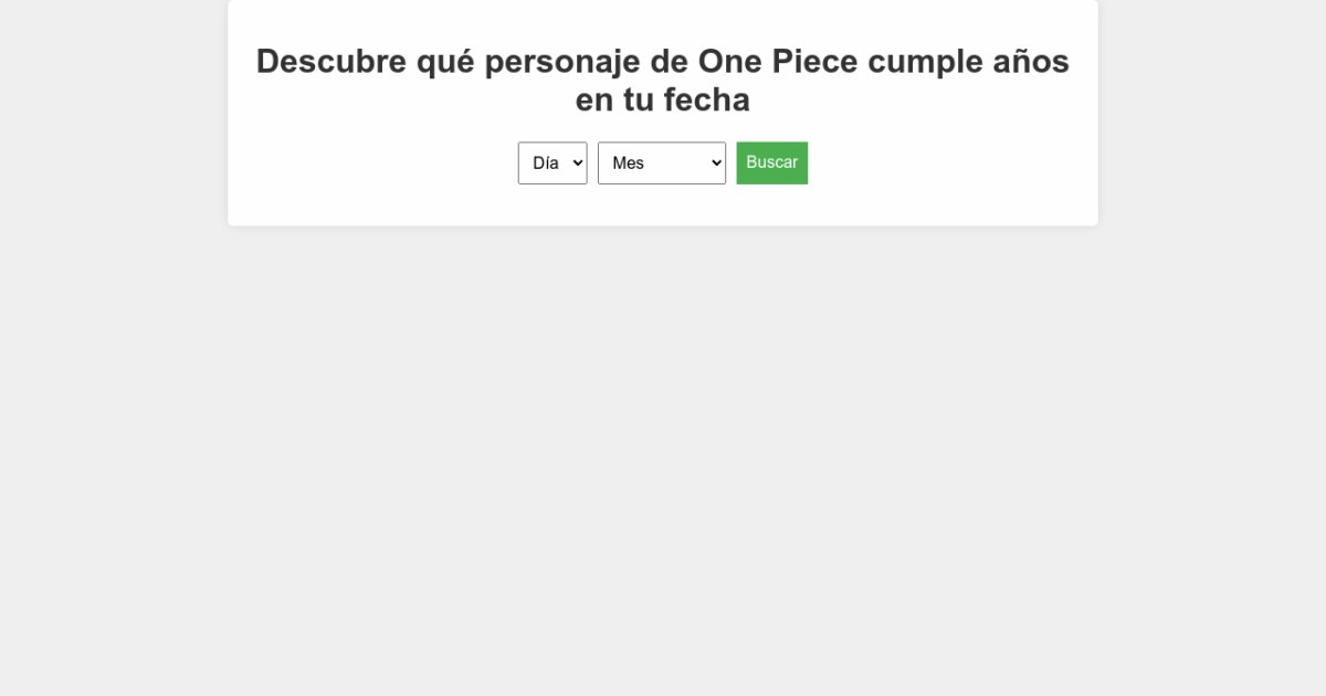 Cumpleaños de One Piece