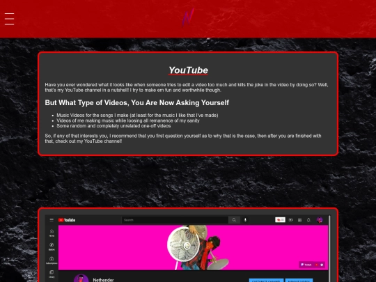 css/youtube screenshot