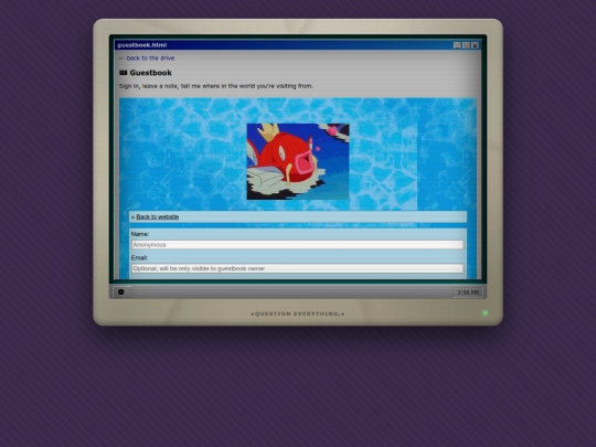 guestbook screenshot