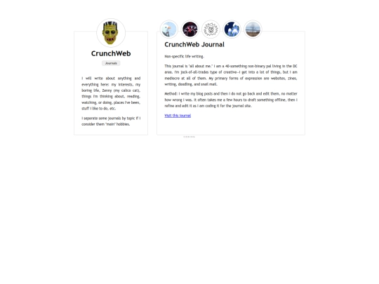 journal/journals screenshot