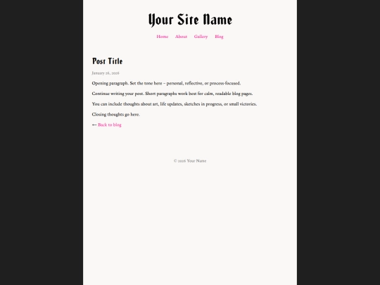 Website screenshot