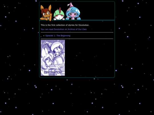 stories/Eevolution_1/Table Of Contents screenshot
