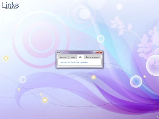links screenshot