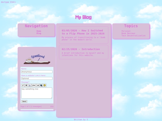 Website screenshot