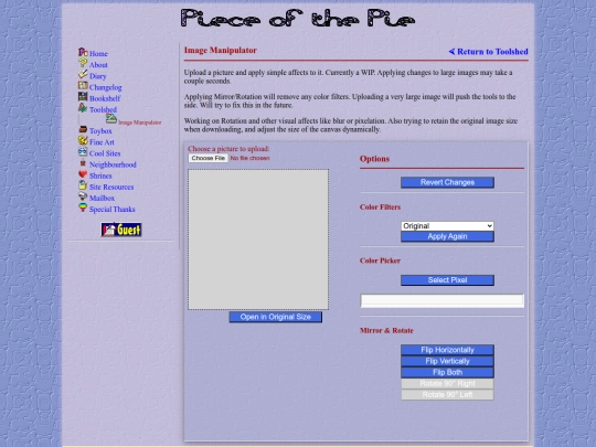 Website screenshot