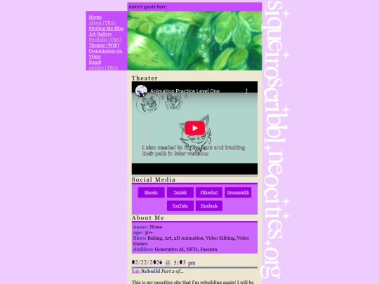 Website screenshot