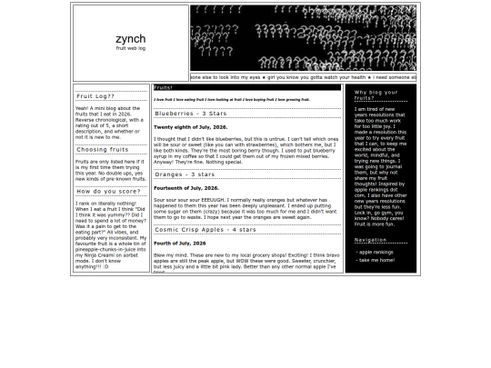 fruitlog screenshot