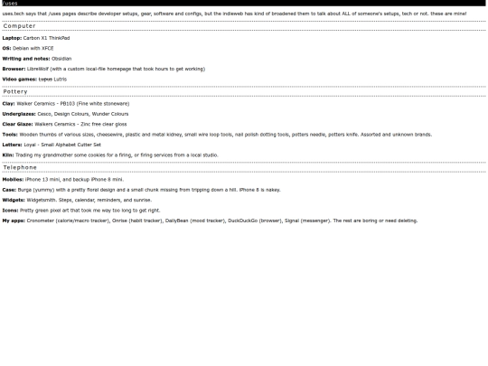 library/uses screenshot