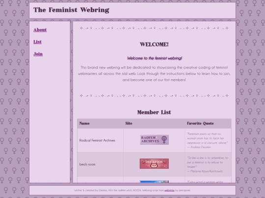 webring screenshot