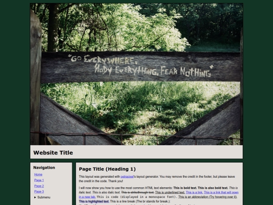 Website screenshot