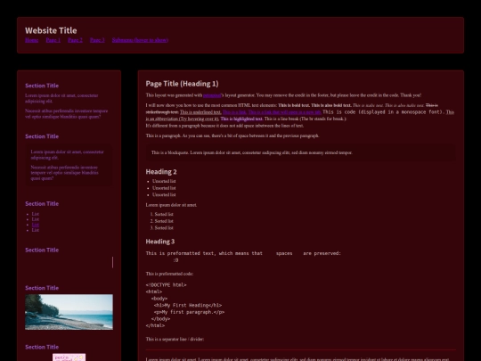 Website screenshot