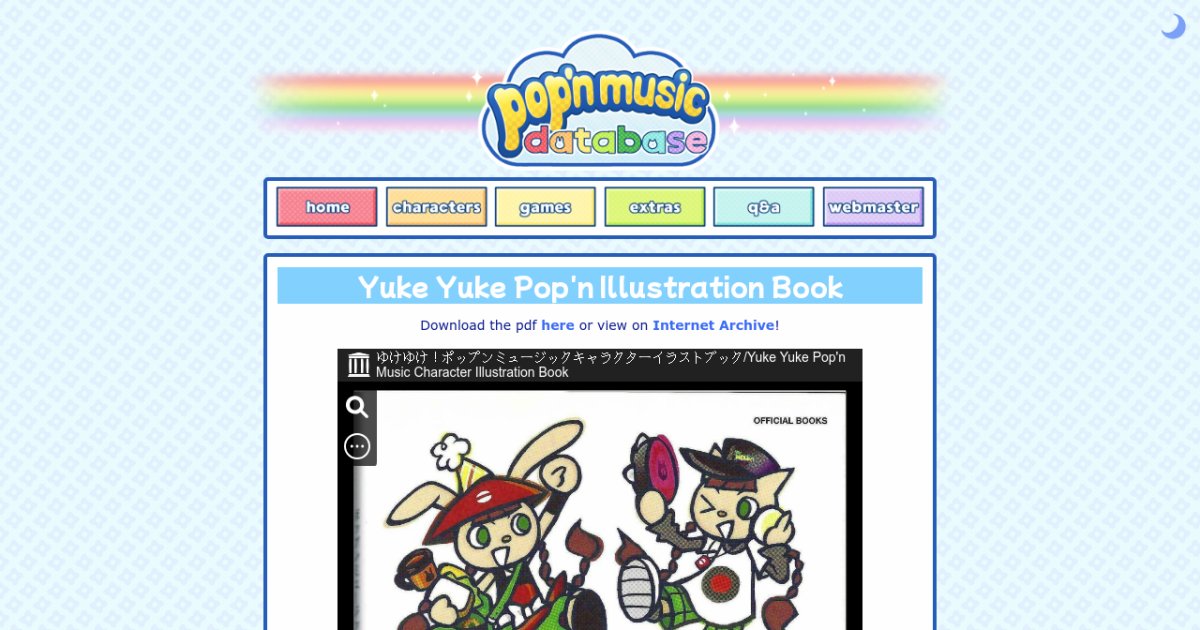 Yuke Yuke Pop'n Illustration Book — Pop'n Music Database
