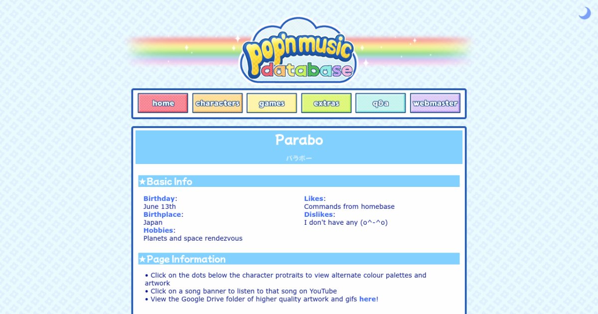 Parabo — Pop'n Music Database