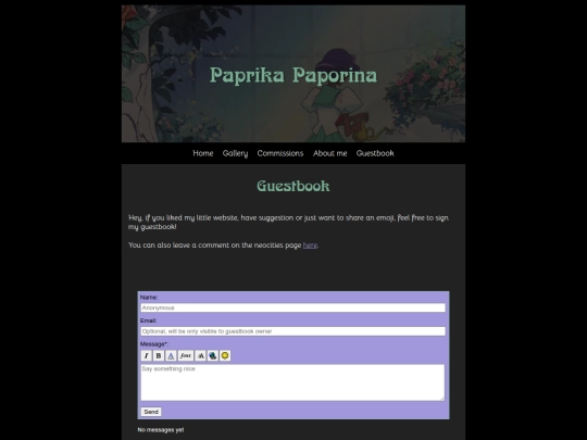 Website screenshot