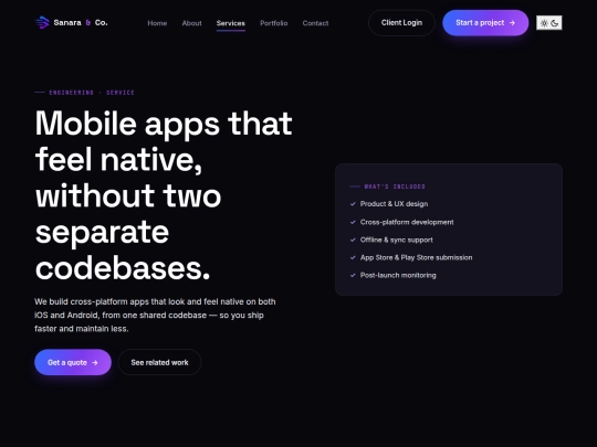 services/mobile-app-development screenshot