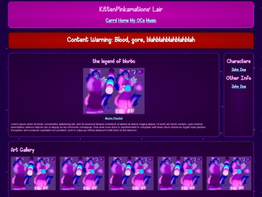 Website screenshot