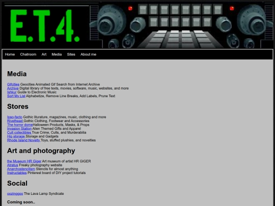 sites screenshot