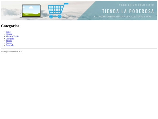 Tienda La Poderosa/categorias screenshot
