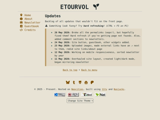 updates screenshot