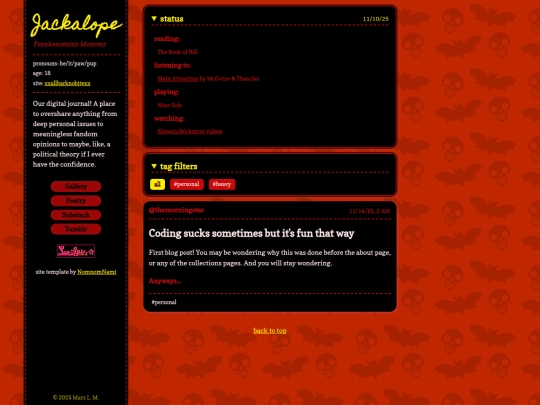 Website screenshot