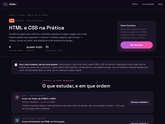 trilha-html-css screenshot