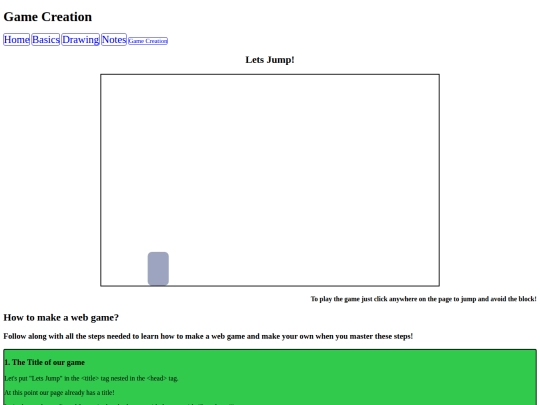 gamecreation screenshot